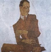 Egon Schiele Portrait of Arthur Roessler (mk12 oil painting picture wholesale